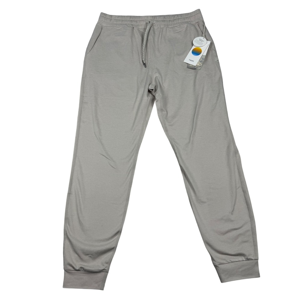 Vuori Performance Jogger Long Ecru Heather VW303-L Womens Medium NWT Snag